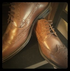 Stafford dress shoes vintage brown color